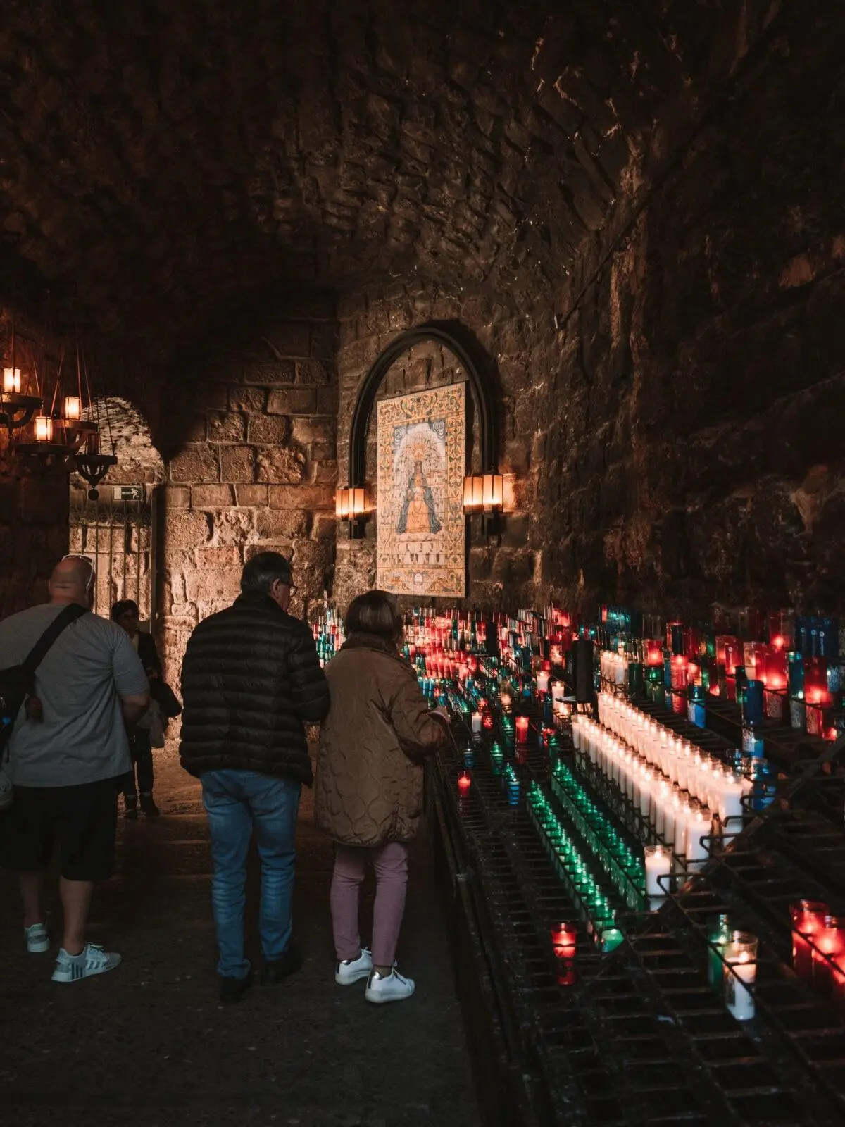 Candele lungo il Cammino dell'Ave Maria