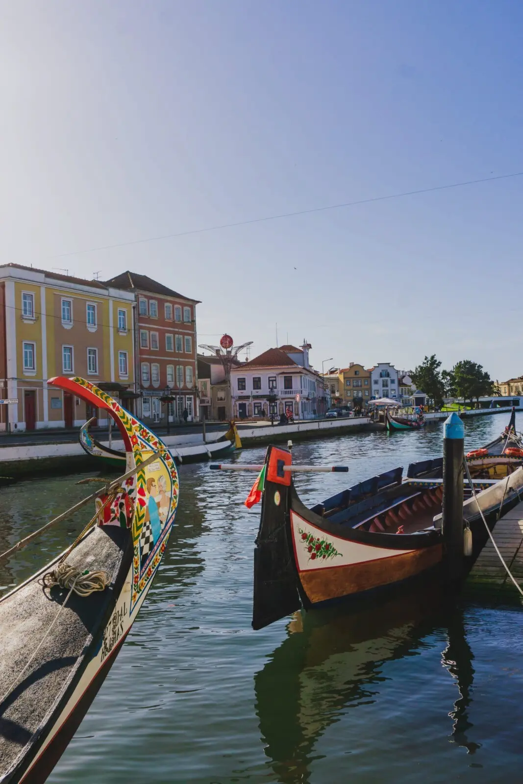 Moliceiro che solca i canali della Venezia del Portogallo