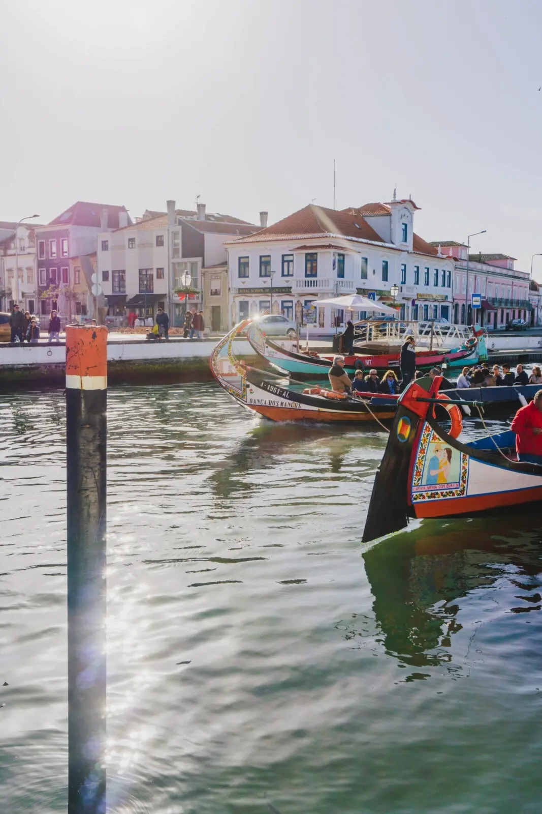 Moliceiro che solca i canali della Venezia del Portogallo