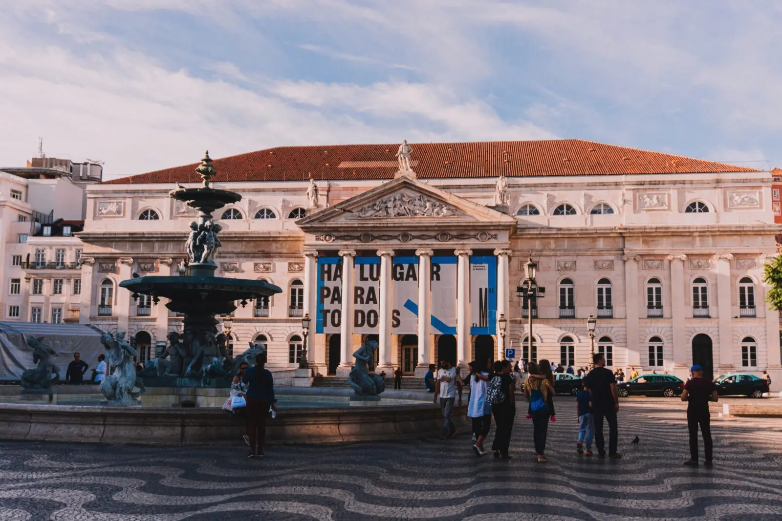 Foto del quartiere della Baiza, piazza nel Rossio